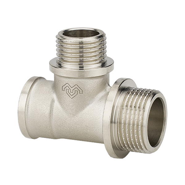 Тройник переходной НР-НР-ВР 3/4" × 1/2" × 3/4" латунь Varmega