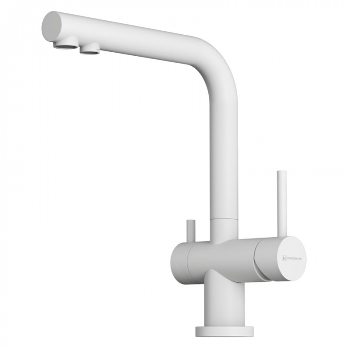 Смеситель для кухни Omoikiri NAGANO-P-WH латунь/белый