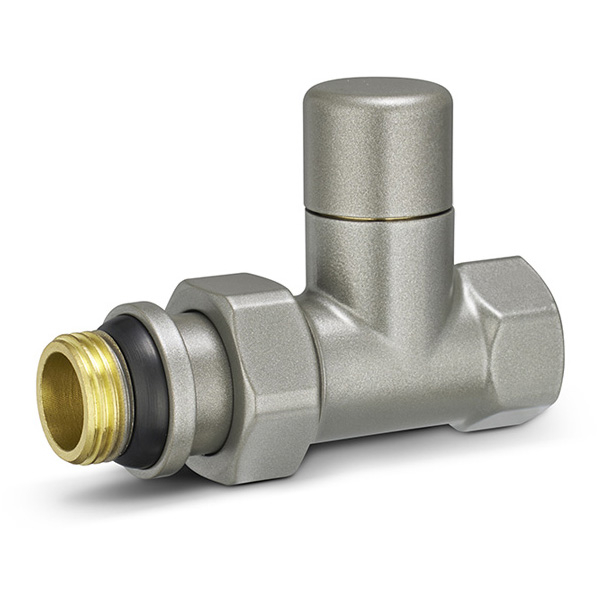 Клапан радиаторный регулирующий прямой Varmega VMDV02 DN15 (1/2") серый