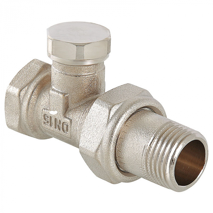 Клапан радиаторный настроечный прямой Valtec VT.020.N.04 DN15 (1/2")