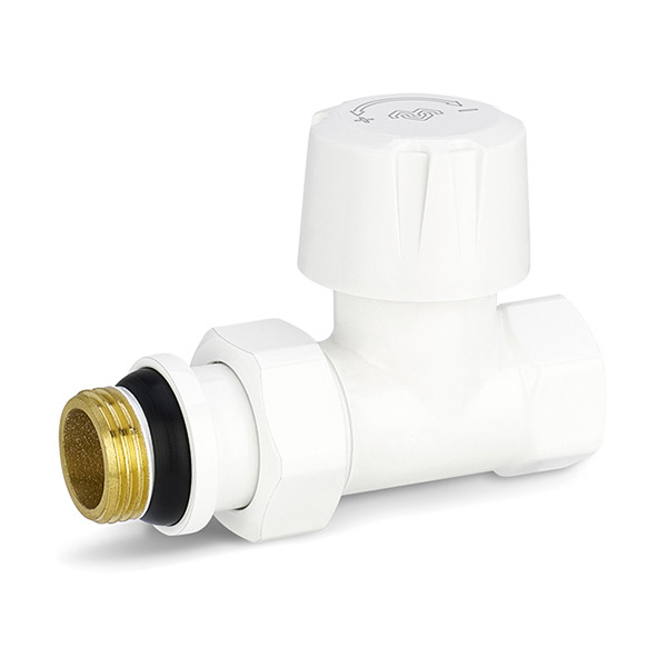 Клапан радиаторный термостатический прямой Varmega VMDV06 DN15 (1/2") белый
