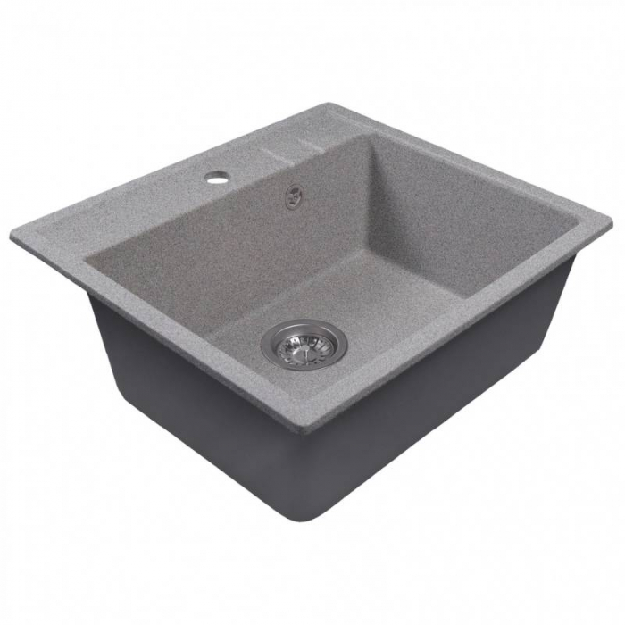 Мойка из искусственного камня MixLine СТАНДАРТ МЛ-ГМС121 555x495/190 темно-серый