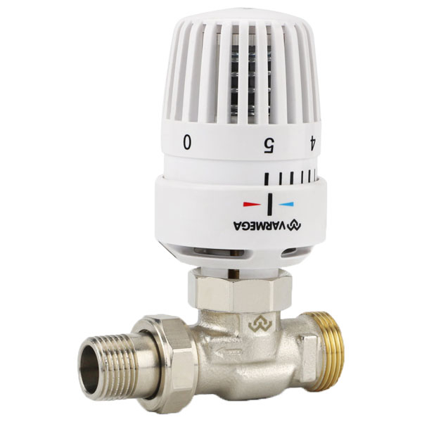Ограничитель температуры обратного потока Varmega VM12102 RTL, 1/2 х 3/4"EK НР, прямой