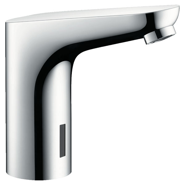 Смеситель для раковины Hansgrohe Focus сенсорный, 130, без сливного гарнитура, без регулировки температуры, питание от батареек  (31174000)