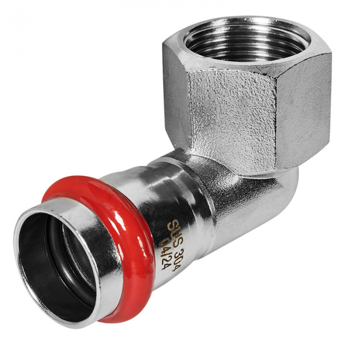 Угольник 90° раструбный с ВР 22x3/4" Rommer