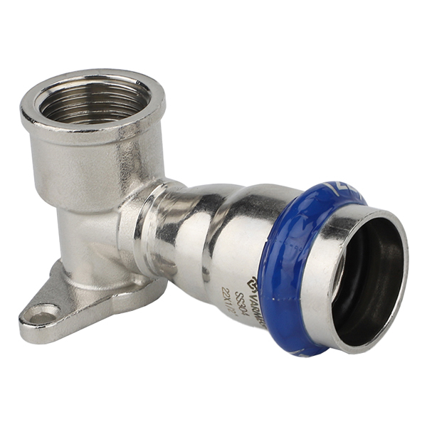 Водорозетка раструбная с ВР 15x1/2" Varmega Inox Press