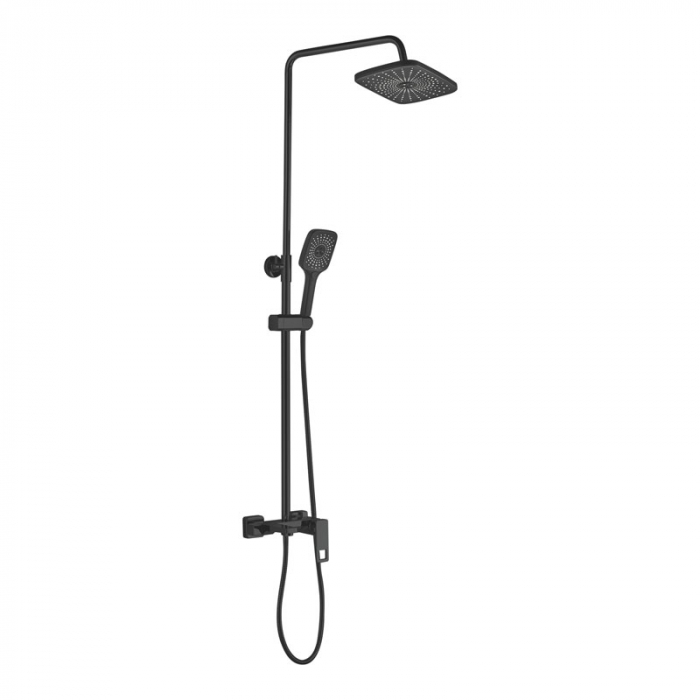 Душевая система Haiba HB24615-7 с однорукояточным смесителем для душа, черный