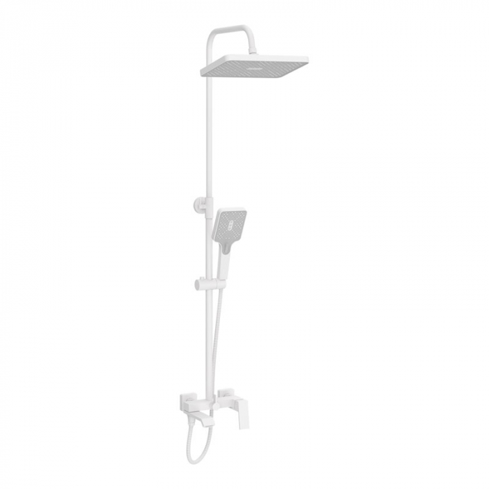 Душевая система Haiba HB24575-8 с однорукояточным смесителем для ванны/душа, белый