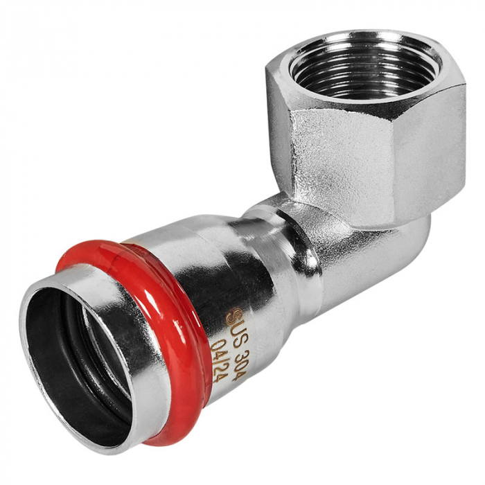 Угольник 90° раструбный с ВР 28x3/4" Rommer