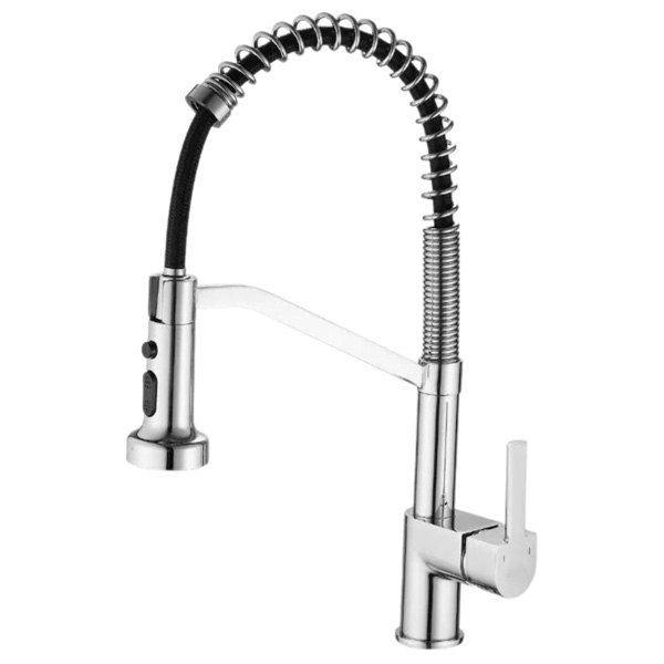 Смеситель для кухни Haiba HB73826 однорукояточный, с гибким изливом, хром