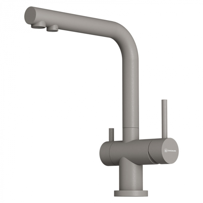 Смеситель для кухни Omoikiri NAGANO-P-GR латунь/ленинградский серый