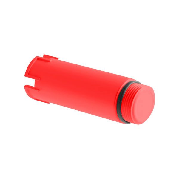 Заглушка PPR резьбовая удлиненная 20-1/2" красная SLT AQUA