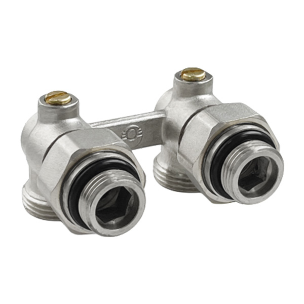 Узел нижнего подключения радиатора угловой Valfex VF.345.02 3/4"×1/2"