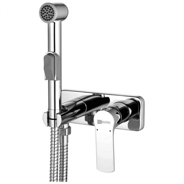 Смеситель для гигиенического душа LeMark PLUS GRACE LM1519C однорукояточный, встраиваемый в стену, хром