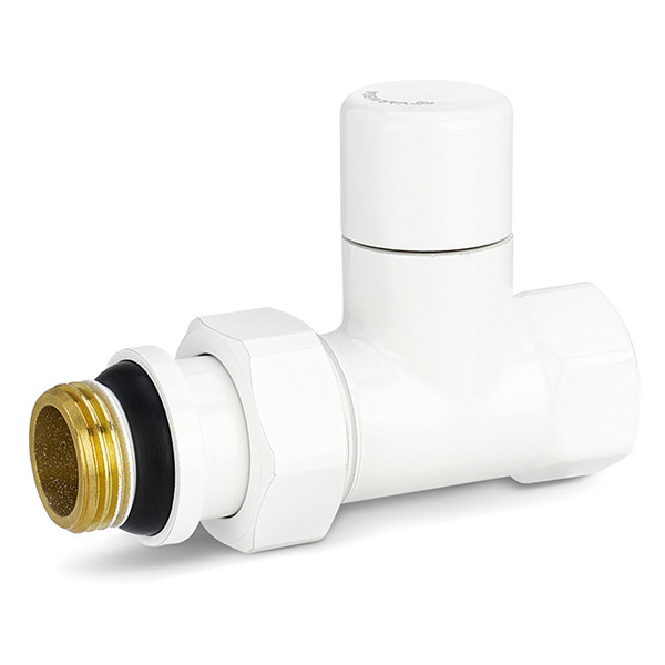 Клапан радиаторный настроечный прямой Varmega VMDV04 DN15 (1/2") белый