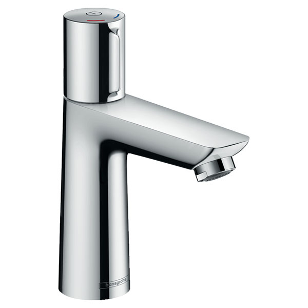 Смеситель для раковины Hansgrohe Talis Select E порционно-нажимной, 110, со сливным гарнитуром, хром (71750000)