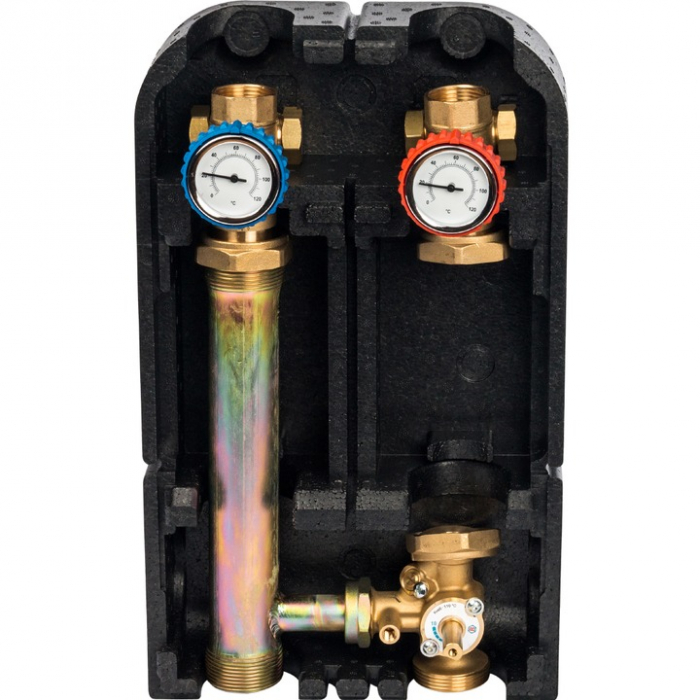 Насосная группа с трехходовым приводным смесителем DN25 (1") Stout SDG-0003-002501 без насоса
