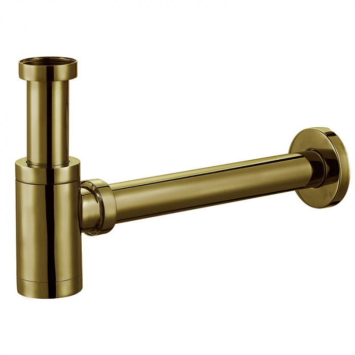 Сифон для раковины AZARIO AZ-108-BR G 1.1/4" без выпуска, цилиндр, латунь, бронза