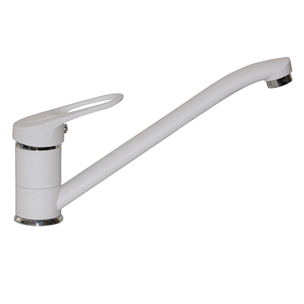 Смеситель для кухни Mixline ML-GS03 (331) однорукояточный, белый