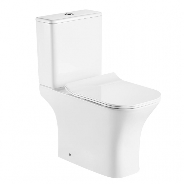 Унитаз-компакт безободковый BESILE B-P3047 н/п, 3/6 л, микролифт