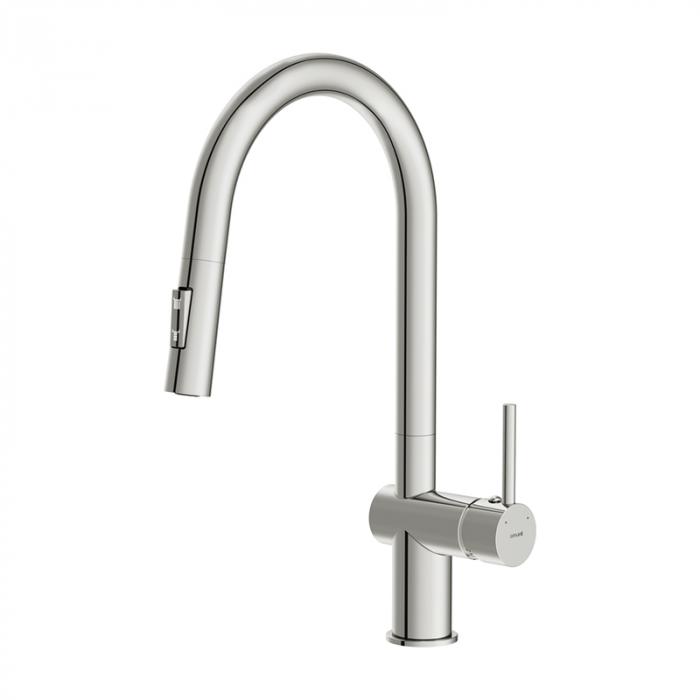 Смеситель для кухни Cersanit BRASKO однорычажный с выдвижным изливом хром