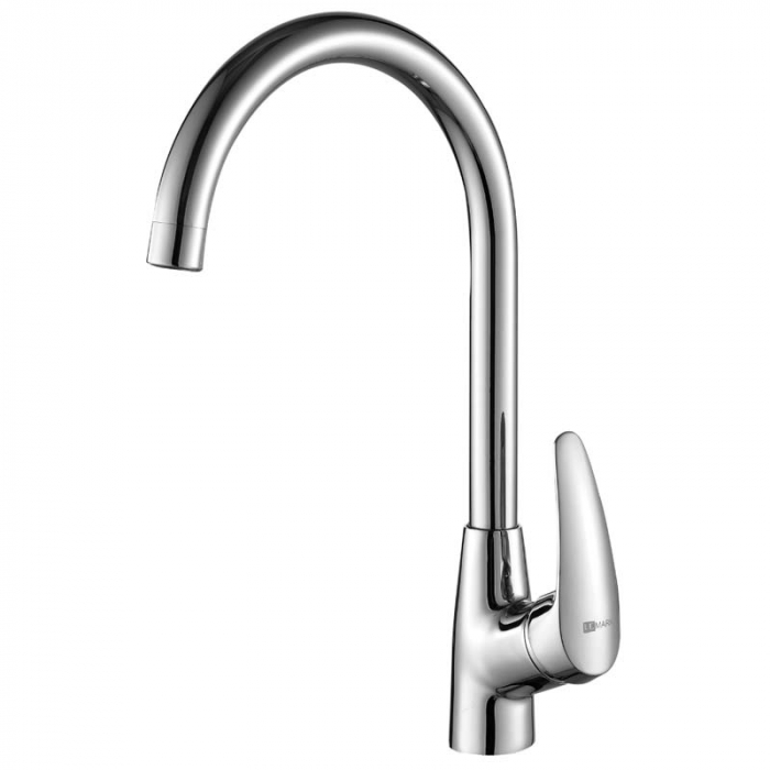 Смеситель для кухни LeMark LINARA LM0405C однорукояточный, с поворотным изливом, хром