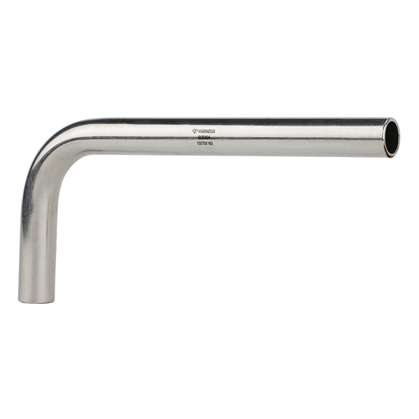 Угольник 90° безраструбный 15x70x160 Varmega Inox Press