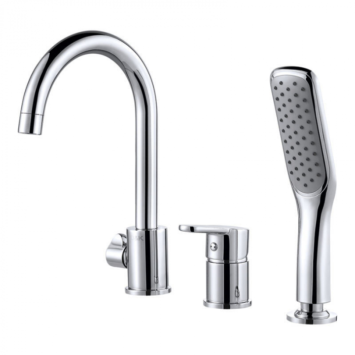 Смеситель для ванны D&amp;K Rhein.Marx однорукояточный, встраиваемый на борт ванны DA1394901