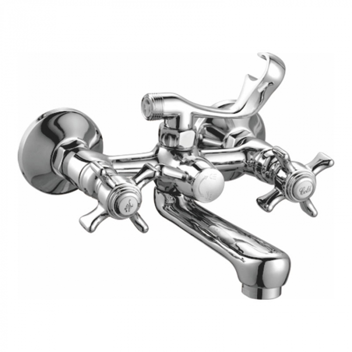 Смеситель для ванны Haiba HB3024 двухрукояточный, хром