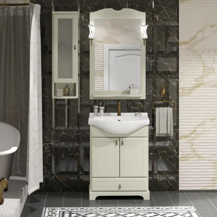 Комплект мебели для ванной комнаты Opadiris КЛИО 65, слоновая кость