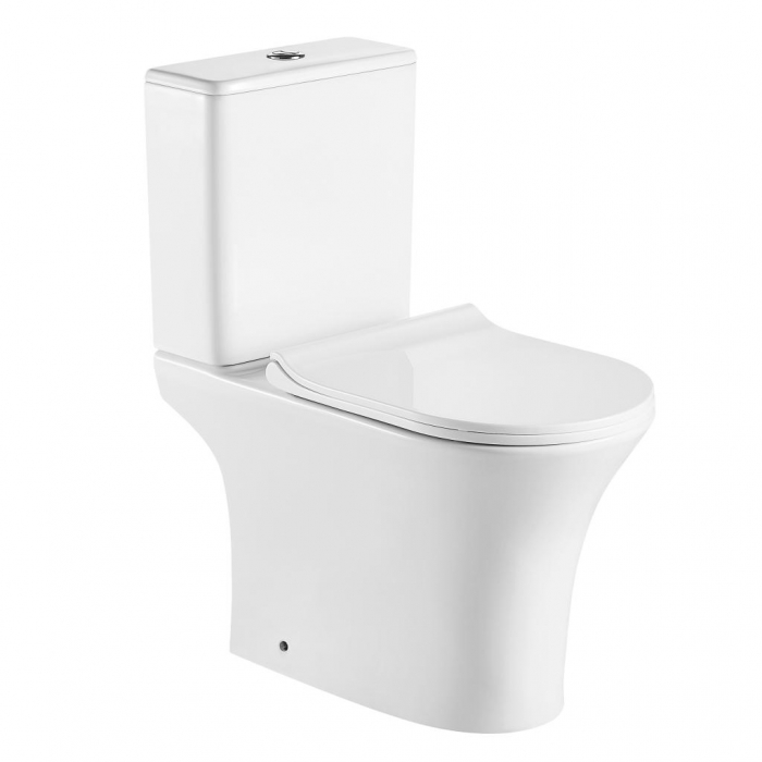 Унитаз-компакт безободковый BESILE B-P3048 н/п, 3/6 л, микролифт