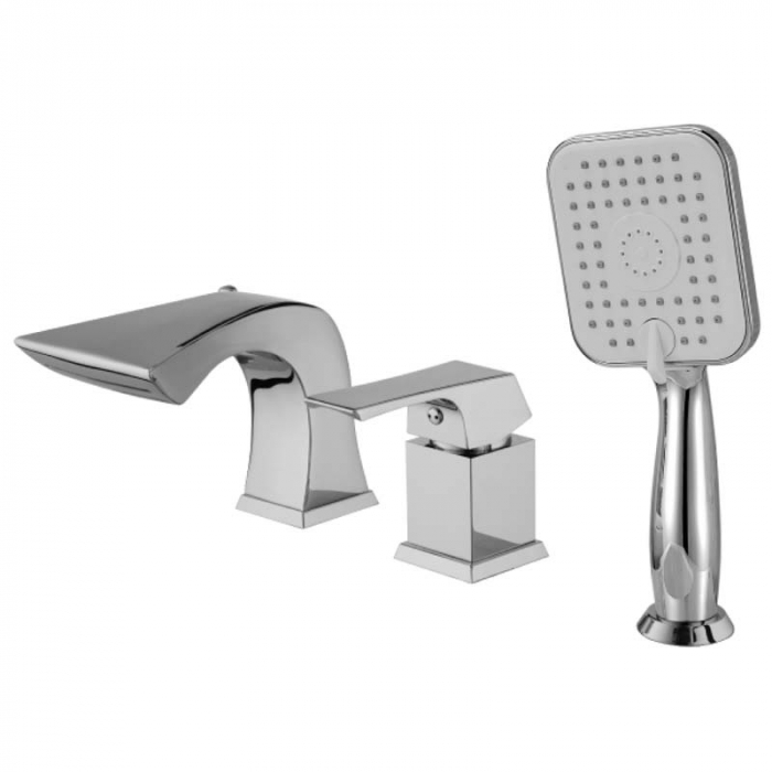 Смеситель для ванны LeMark UNIT LM4545C однорукояточный, на борт ванны, хром