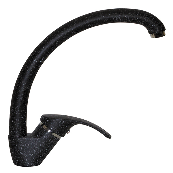 Смеситель для кухни Mixline ML-GS02 (308) однорукояточный, черный