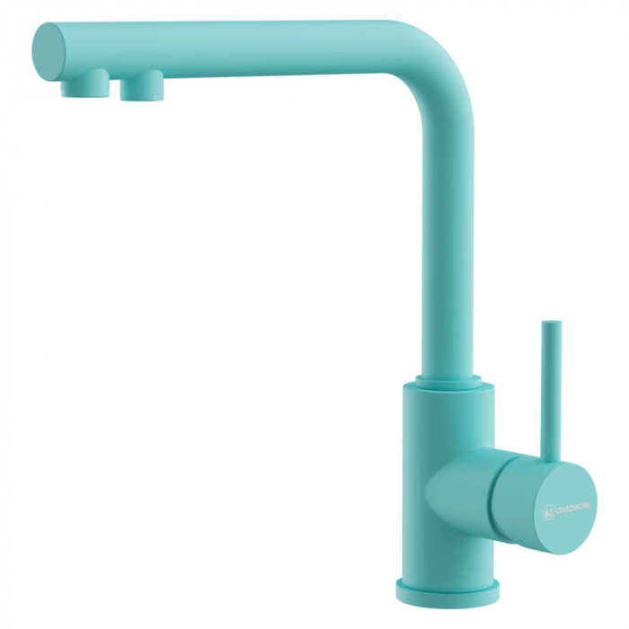 Смеситель для кухни Omoikiri NAKAGAWA 2 Plus-AZ латунь/azur blue