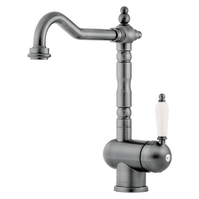 Смеситель для кухни Omoikiri KYOTO 2 Plus-SI латунь/античное серебро