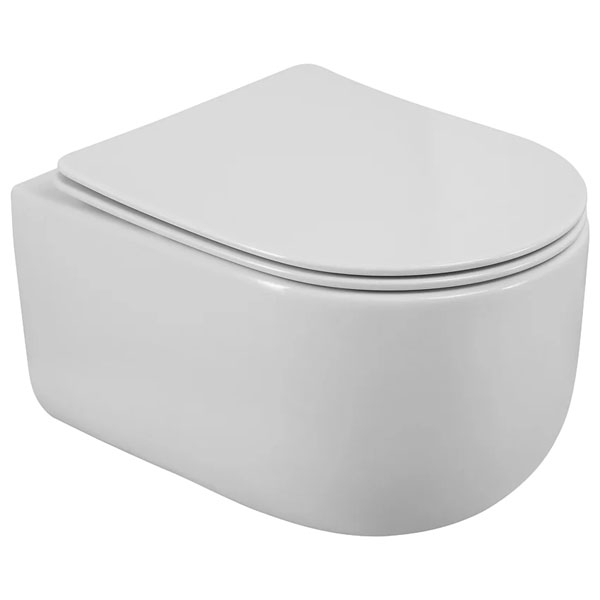 Унитаз подвесной BelBagno Soft BB084CH-TOR безободковый, крышка BB051SC с микролифтом