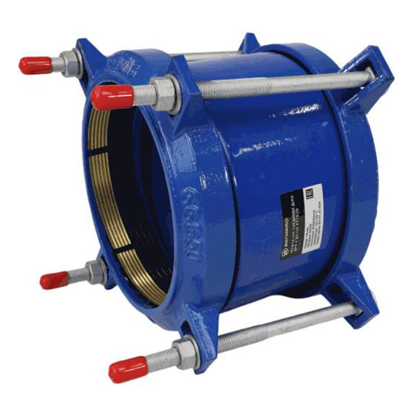 Муфта соединительная чугунная ДРК-Е для ПЭ труб DN150 (Дн 160) PN10/16 Benarmo 7021