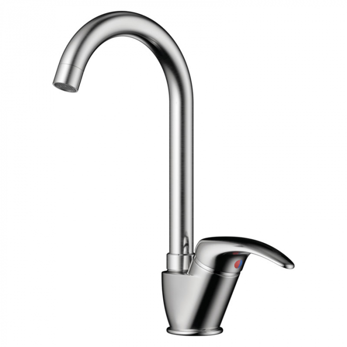 Смеситель для кухни Omoikiri UMI-BN однорукояточный, нержавеющая сталь