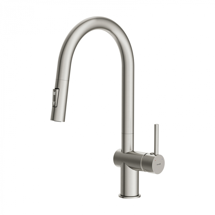 Смеситель для кухни Cersanit BRASKO однорычажный с выдвижным изливом сатин