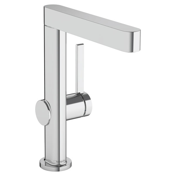 Смеситель для раковины Hansgrohe Finoris однорукояточный, 230, с поворотным изливом и сливным клапаном Push-Open, хром (76060000)