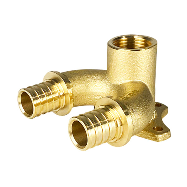 Угольник аксиальный двойной с внутренней резьбой с креплением 20-1/2"-20 Valfex