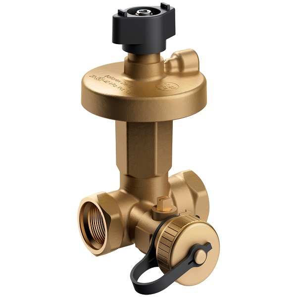 Клапан балансировочный автоматический NexusValve Passim Drain DN15 (1/2") PN16; Kvs1,6; ΔP=5-25 кПа; в-в; латунь