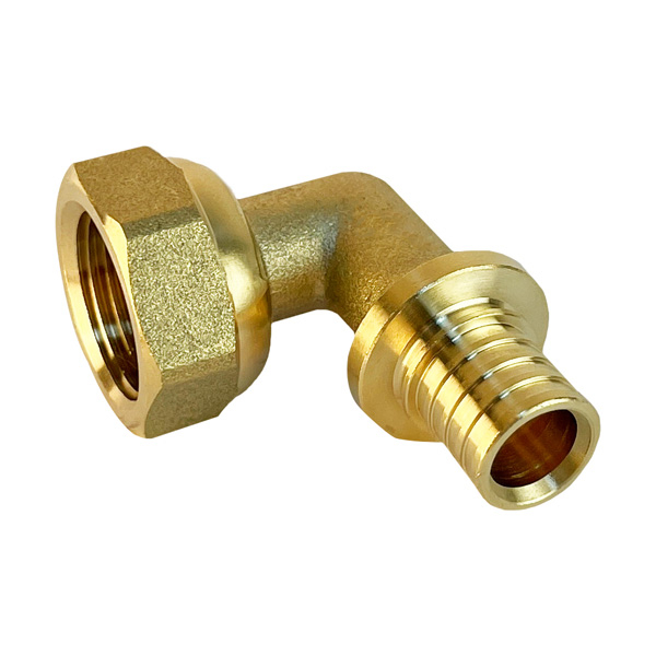 Угольник аксиальный с накидной гайкой 16-1/2" Valfex