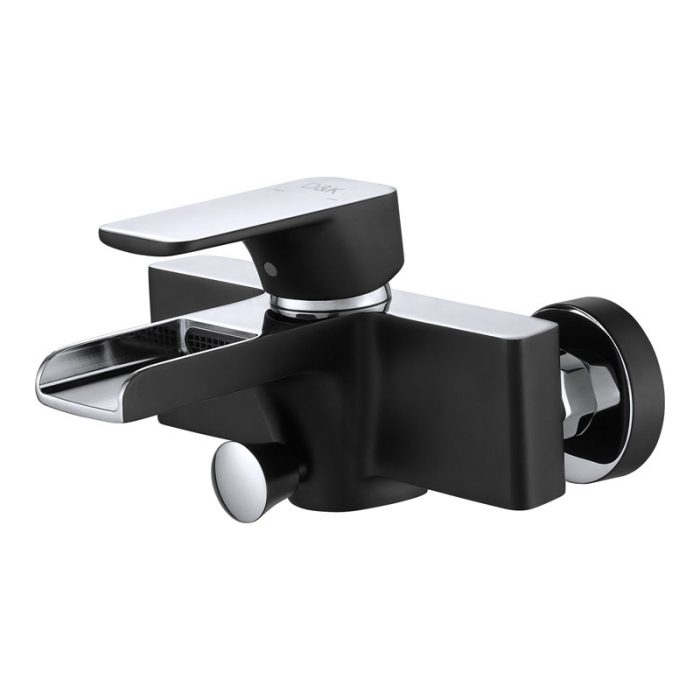 Смеситель для ванны D&amp;K Berlin.Technische однорукояточный, черный/хром DA1433515