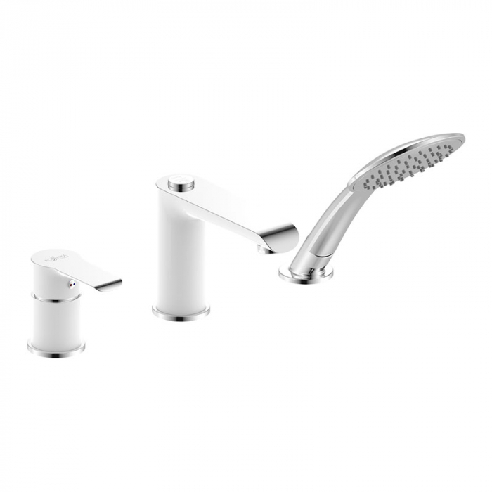 Смеситель для ванны Rossinka W40-39 однорукояточный, встраиваемый на борт ванны