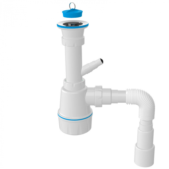 Сифон для кухонной мойки Aquanova 1061 1.1/2" с г.т. вып. 70 мм