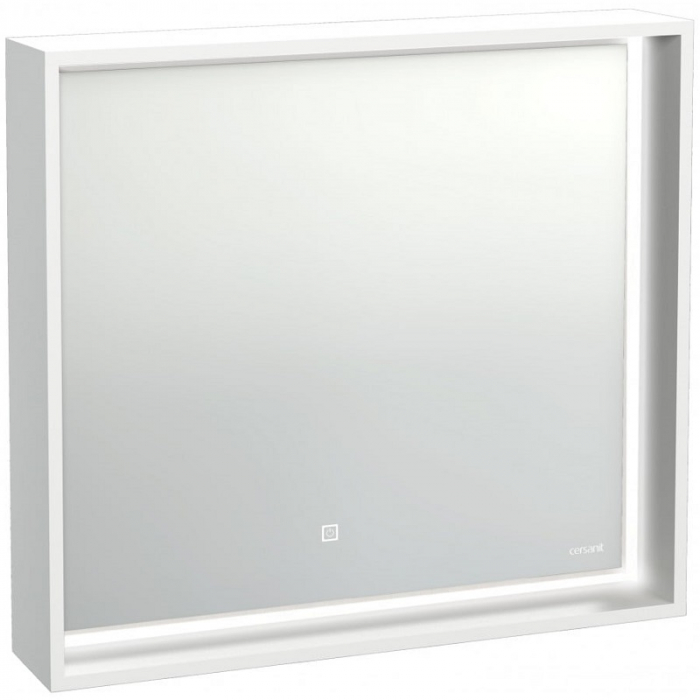Зеркало Cersanit LOUNA 80 с подсветкой прямоугольное, белый
