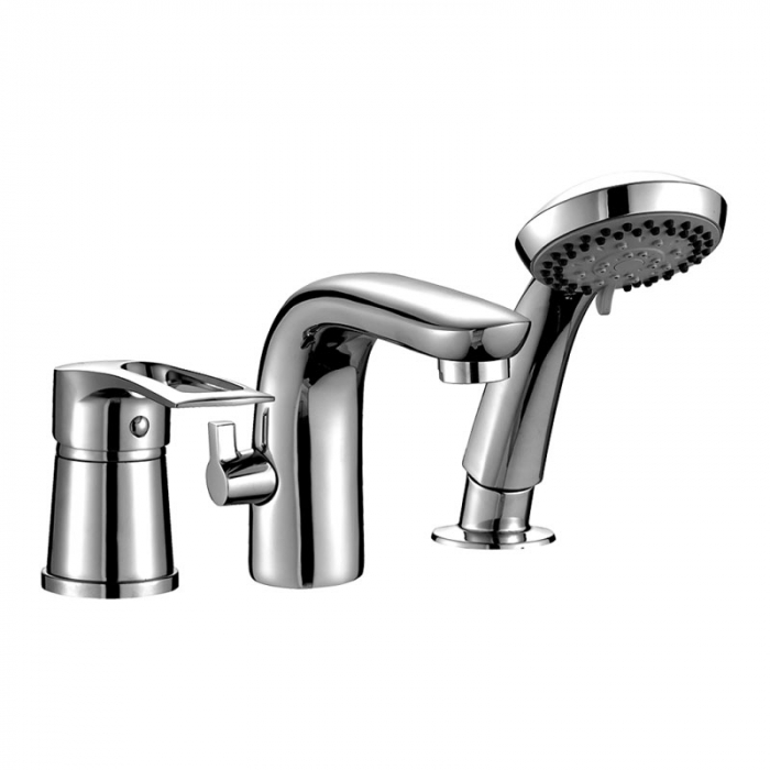 Смеситель для ванны Rossinka T40-39 однорукояточный, встраиваемый на борт ванны