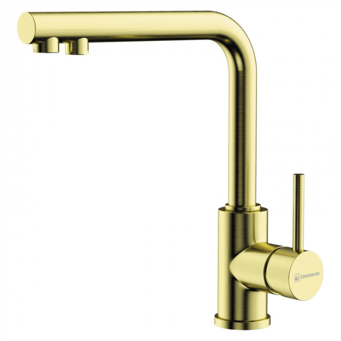 Смеситель для кухни Omoikiri NAKAGAWA 2 Plus-LG латунь/светлое золото