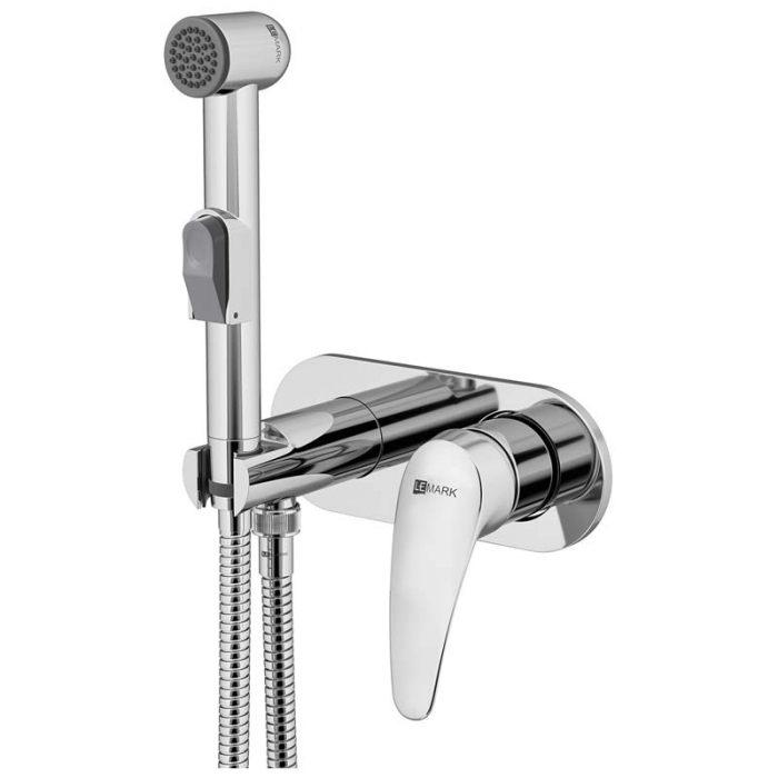 Смеситель для гигиенического душа LeMark LINARA LM0419C однорукояточный, встраиваемый в стену, хром